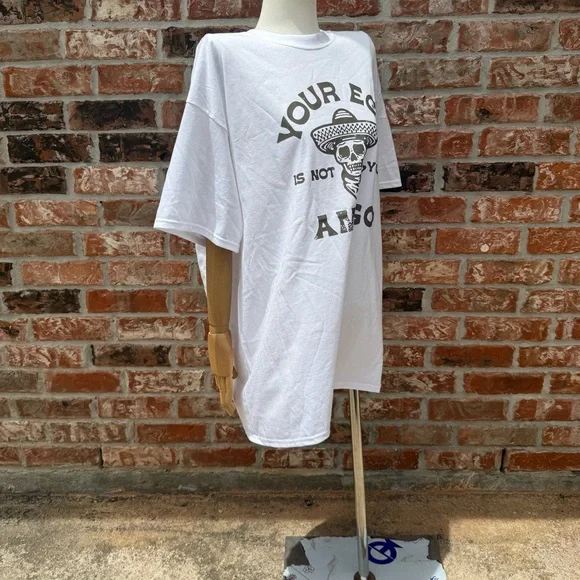 NWOT “Your Ego Is Not Your Amigo” Short Sleeve Tee w/Skeleton graphic / XL - Picture 5 of 11